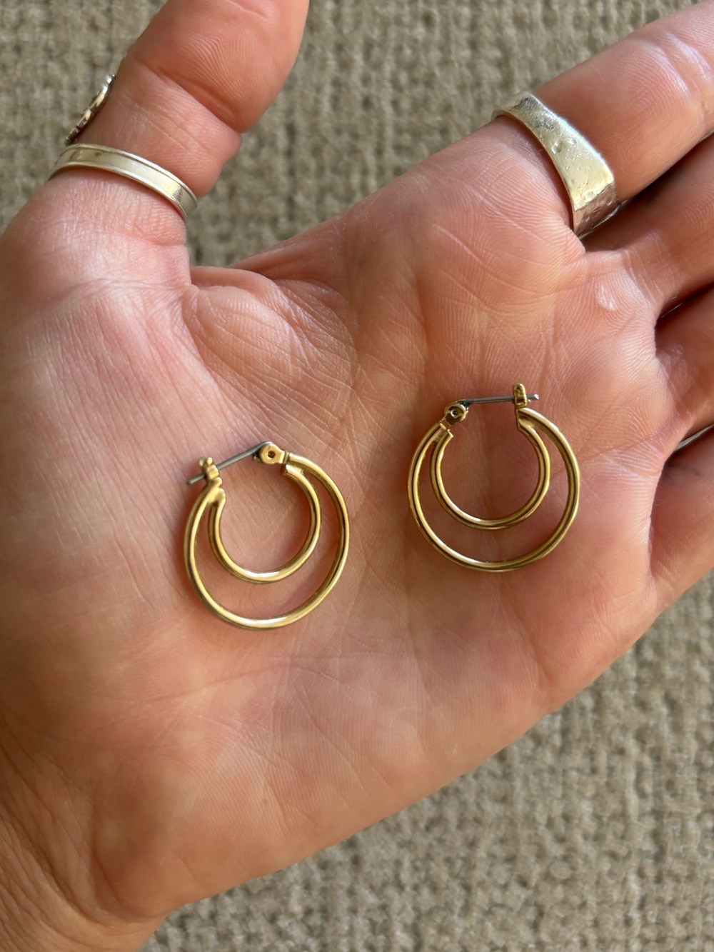 Little gold hoops!